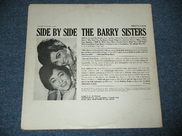画像: THE BARRY SISTERD - WE BELONG TOGETHER ( Ex++/Ex+++  / US AMERICA 2nd Press "ORANGE TARGET Label" STEREO Used LP 
