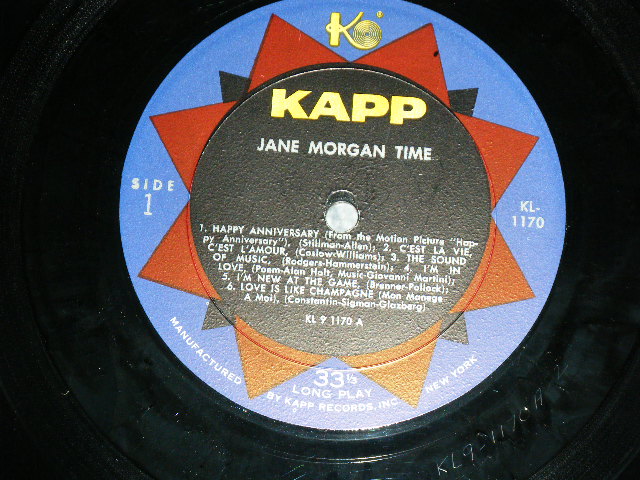 画像: JANE MORGAN - JANE MORGAN TIME / 1959  US AMERICA ORIGINAL Used LP 