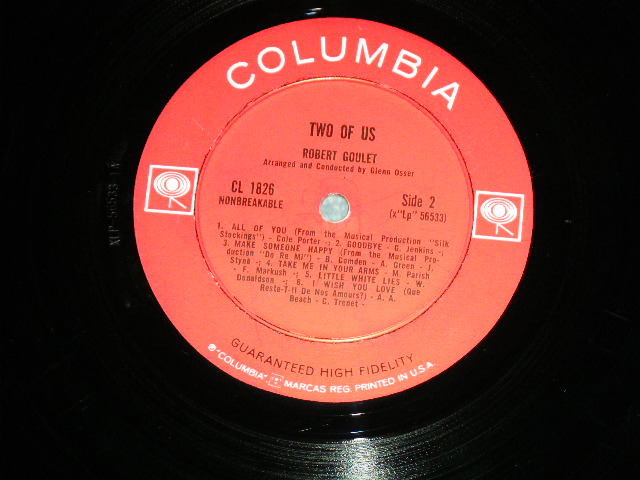 画像: ROBERT GOULET - TWO OF US  / 1962 US AMERICA ORIGINAL 2 EYE'S LABEL MONO Used LP 