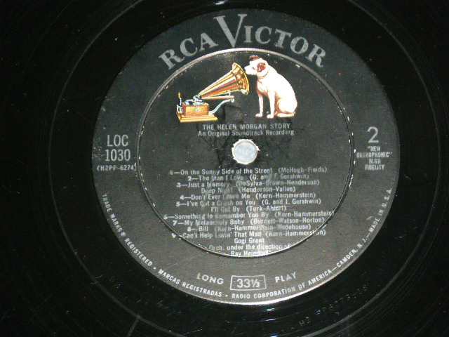 画像: GOGI GRANT - THE HELEN MORGAN STORY ( VG+++ / Ex+ )  / 1957 US ORIGINAL MONO LP