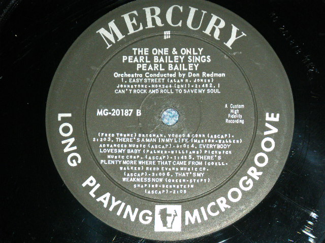 画像: PEARL BAILEY - THE ONE AND ONLY PEARL BAILEY SINGS ( Ex++,Ex/Ex++ )  / 1956 US AMERICA ORIGINAL MONO Used LP