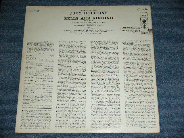 画像: JUDY HOLLIDAY - BELLS ARE RINGING  / 1960 US AMERICA ORIGINAL "6 EYES LABEL" MONO Used LP 