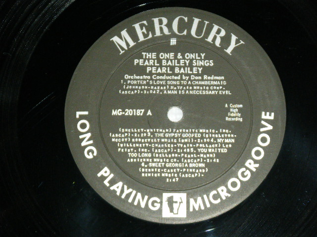 画像: PEARL BAILEY - THE ONE AND ONLY PEARL BAILEY SINGS ( Ex++,Ex/Ex++ )  / 1956 US AMERICA ORIGINAL MONO Used LP