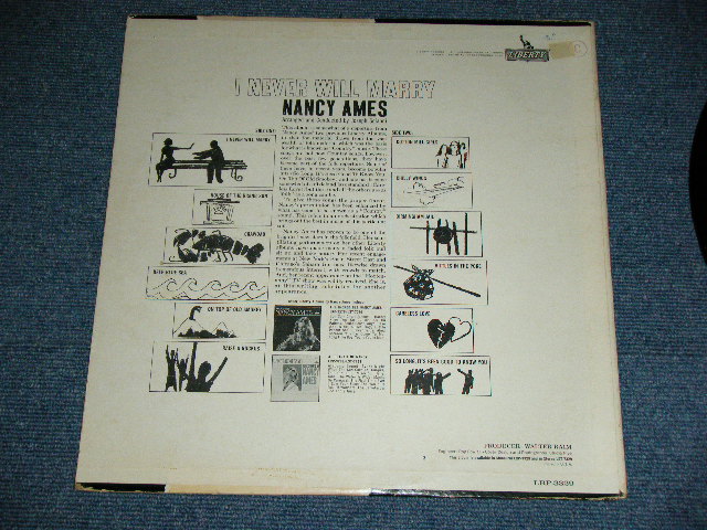 画像: NANCY AMES - I NEVER WILL MARRY ( Ex/Ex ) / 1964 US ORIGINAL MONO Used  LP