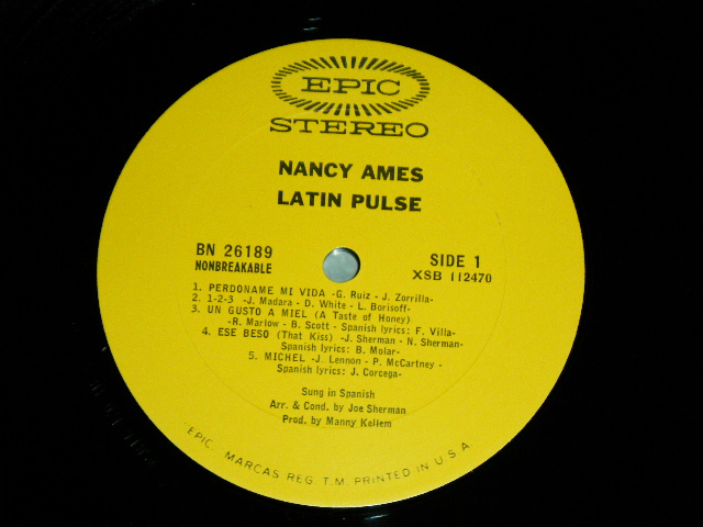 画像: NANCY AMES With LAURINDO ALMEIDA -  LATIN PLUSE ( Ex+/MINT-) / 1966 US ORIGINAL STEREO Used LP