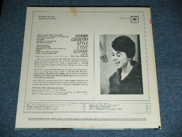 画像: EYDIE GORME - GORME COUNTRY STYLE ( Ex/ Ex++ ) / 1964 US ORIGINAL"2 EYES Label "  MONO Used LP