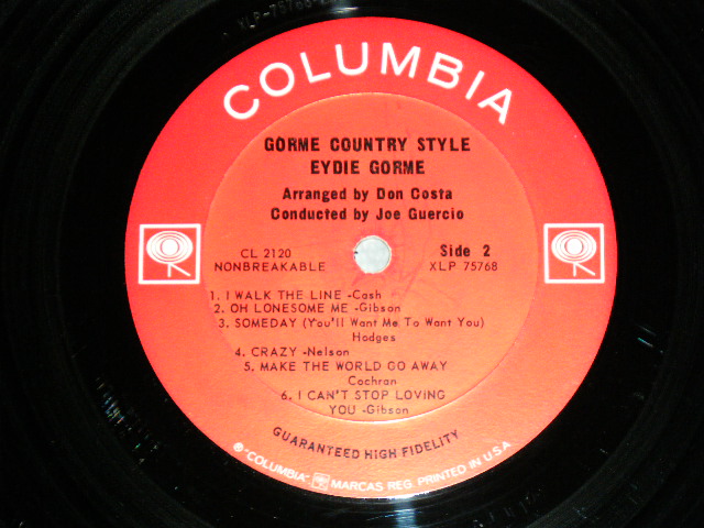 画像: EYDIE GORME - GORME COUNTRY STYLE ( Ex/ Ex++ ) / 1964 US ORIGINAL"2 EYES Label "  MONO Used LP
