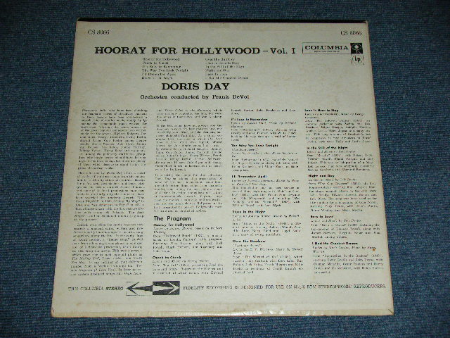 画像: DORIS DAY - HOORAY FOR HOLLYWOOD ( VG+++,Ex/Ex++ ) / 1959 US ORIGINAL 6 EYES Label STEREO  Used LP