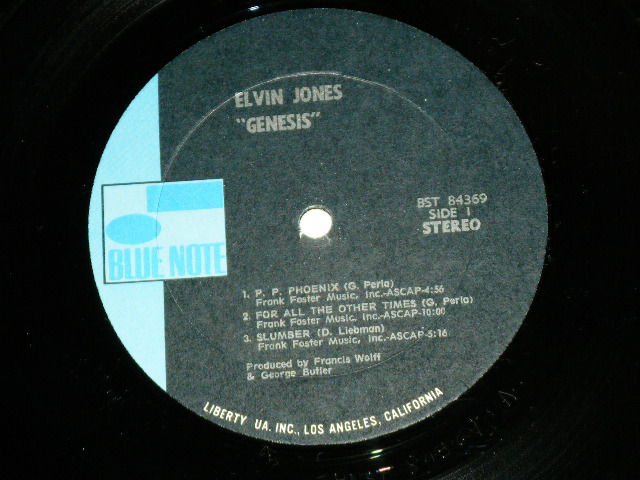 画像: ELVIN JONES - GENESIS / 1971 US AMERICA ORIGINAL 1st Press Used LP  