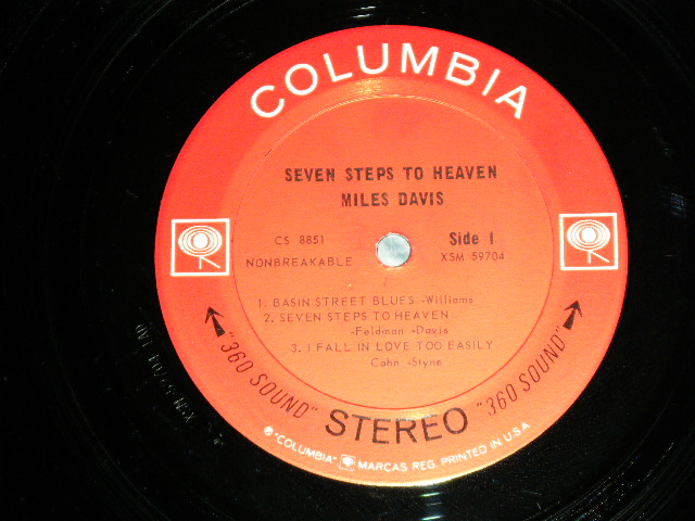 画像: MILES DAVIS  -  SEVEN STEPS TO HEAVEN (Ex++/Ex+++) / 1963 US ORIGINAL BLACK 360 Sound  Label STEREO Used LP 