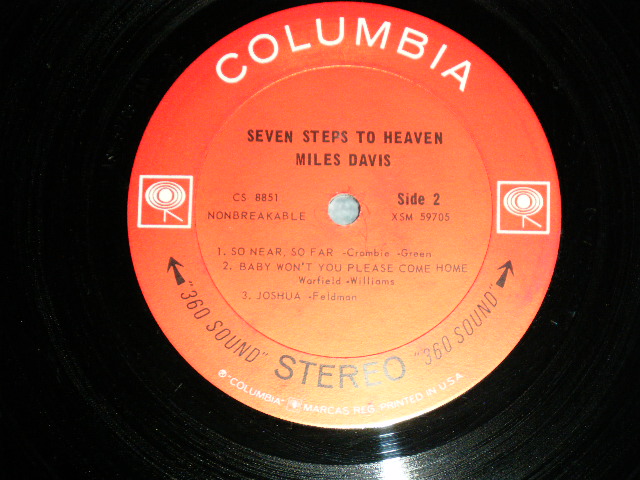 画像: MILES DAVIS  -  SEVEN STEPS TO HEAVEN (Ex++/Ex+++) / 1963 US ORIGINAL BLACK 360 Sound  Label STEREO Used LP 