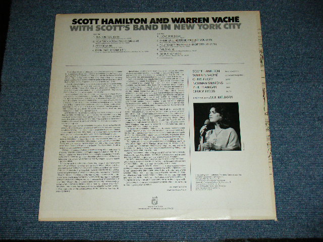 画像: SCOTT HAMILTON and WARREN VACHE - WITH SCOTT'S BAND IN NEW YORK CITY  / 1978 US AMERICA ORIGINAL Used LP  