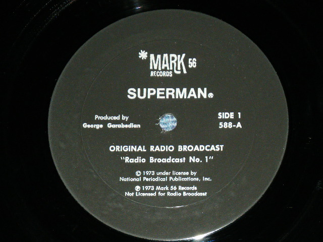 画像: ORIGINAL RADIO BROADWAY CAST : COCA-COLA PRESENTS - SUPERMAN / 1973 US AMERICA  ORIGINAL   Used LP 