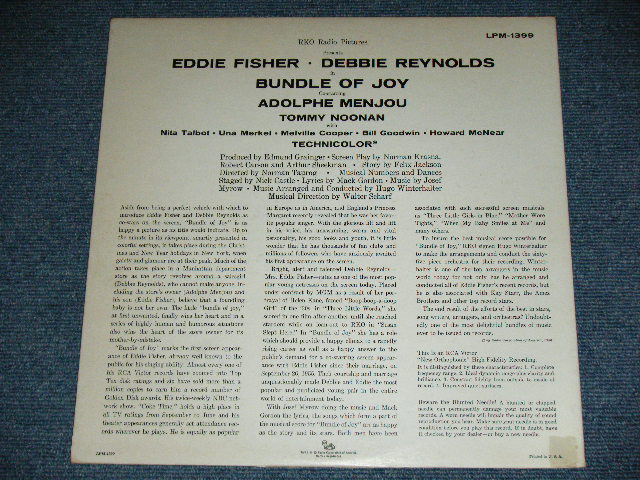 画像:  EDDIE FISHER & DEBBIE REYNOLDS - BUNDLE OF JOY ( Ex/Ex+++ ) / 1956 US AMERICA ORIGINAL MONO Used LP