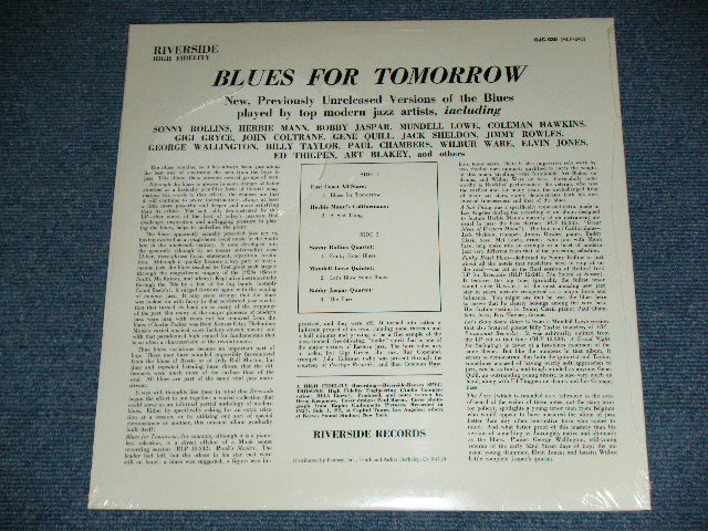 画像: VA - BLUES FOR TOMORROW / 1982 US AMERICA REISSUE Brand New SEALED LP ( Mundell Lowe (guitar); Herbie Mann (flute, bass clarinet); Bobby Jaspar (flute, saxophone, tenor saxophone); Coleman Hawkins, John Coltrane, Sonny Rollins (saxophone, tenor saxophone); Gene Quill, Gigi Gryce (alto saxophone); Idrees Sulieman, Jack Sheldon, Ray Copeland (trumpet); George Wallington, Jimmy Rowles, Sonny Clark, Billy Taylor (piano); Ed Thigpen, Elvin Jones, Mel Lewis, Roy Haynes, Art Blakey (drums).     Blues for Tomorrow ~ East Coast All-Stars A Sad Thing ~ Herbie Mann's Californians Funky Hotel Blues ~ Sonny Rollins Quartet Let's Blow Some Blues ~ Mundell Lowe Quintet The Fuzz ~ Bobby Jaspar Quartet)