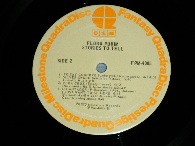画像: FLORA PURIM - STORIES TO TELL (Ex++/Ex++) / 1974 US AMERICA ORIGINAL Used LP