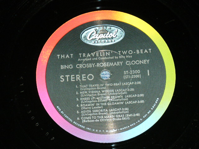 画像: BING CROSBY & ROSEMARY CLOONEY - THAT TRAVELIN' TWO-BEAT ( Ex+++/Ex+++  ) / 1965 US AMERICA ORIGINAL STEREO  Used LP