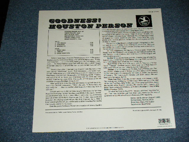 画像: HOUSTON PERSON - GOODNESS! / 1988 US REISSUE Used LP