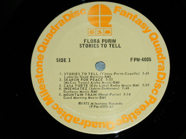 画像: FLORA PURIM - STORIES TO TELL (Ex++/Ex++) / 1974 US AMERICA ORIGINAL Used LP
