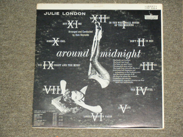 画像: JULIE LONDON - AROUND MIDNIGHT ( Ex++/Ex+++ ) / 1960 US ORIGINAL MONO Used  LP 