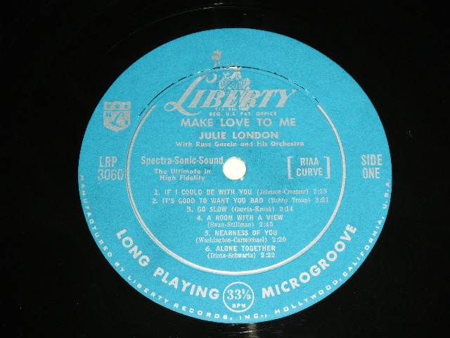 画像: JULIE LONDON - MAKE LOVE TO ME ( Ex++/Ex++) / 1957 US ORIGINAL MONO 1st PRESS Turquoise Color LABEL LP 