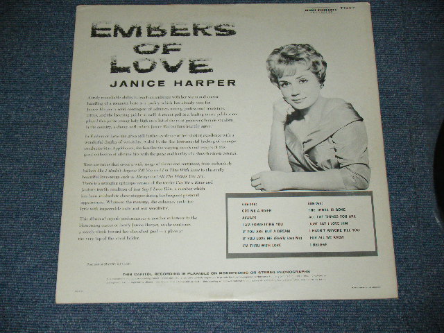 画像: JANICE HARPER - EMBERS OF LOVE  / 1960 US AMERICA ORIGINAL Mono LP  