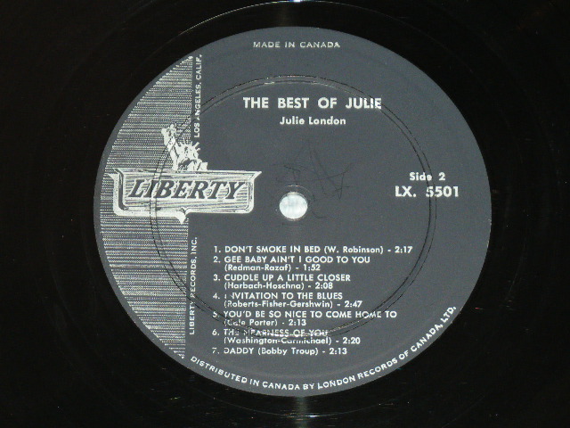 画像: JULIE LONDON - THE BEST OF (mint-/eX+++ ) / 1962 US ORIGINAL MONO LP