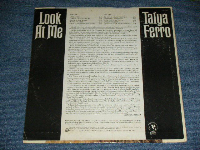 画像: TALYA FERRO - LOOK AT ME  ( PROMO ONLY "MONO MIX" for AM RADIO STATION ) / 1968 US ORIGINAL YELLOW LABEL PROMO MONO Mix Used LP 