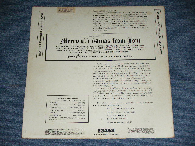 画像: JONI JAMES - MERRY CHRISTMAS FROM JONI   ( Ex/Ex- ) / 1956 US America ORIGINAL YELLOW LABEL MONO Used  LP