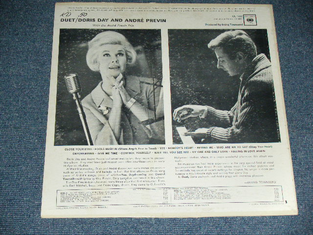 画像: DORIS DAY  & ANDRE PREVIN - DUET ( Ex+/Ex++ ) / 1957 US ORIGINAL 6 EYES Mono LP