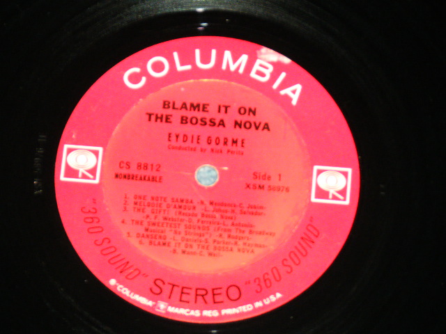 画像: EYDIE GORME - BLAME IT ON THE BOSSA NOVA  ( Ex+/Ex++ ) / 1963 US AMERICA ORIGINAL STEREO Used LP