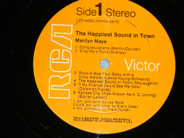 画像: MARILYN MAYE - THE HAPPIEST SOUND IN TOWN ( With AUTO GRAPHED SIGNED !!! 直筆サイン入り) / 1968 US AMERICA ORIGINAL STEREO  Used  LP  