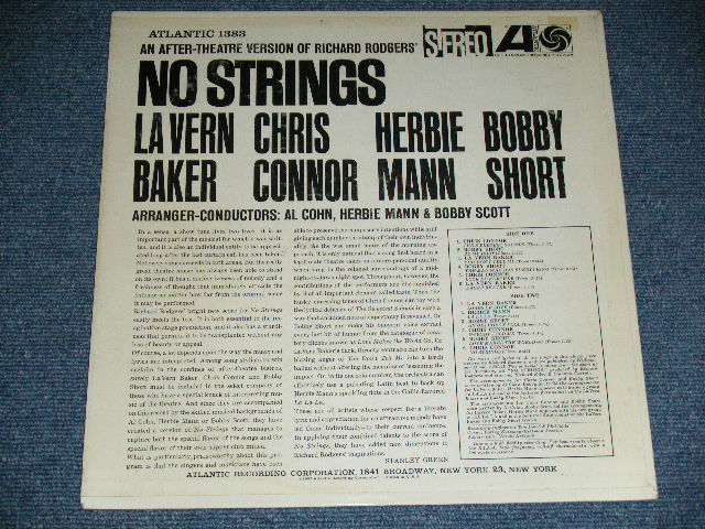 画像: LA VERN BAKER / CHRIS CONNOR / HERBIE MANN / BOBBY SHORT - RICHARD RODGERS' NO STRINGS AN AFTER-THEATRE VERSION / 1962? US AMERICA ORIGINAL STEREO Used LP 