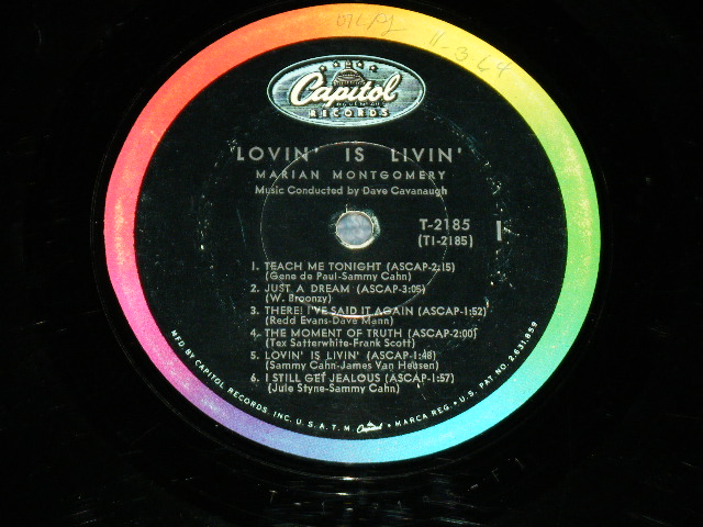 画像: MARIAN MONTGOMERY - LOVIN' IS LIVIN' (MINT/MINT Like a new) /1964 US AMERICA ORIGINAL "BLACK with RAINBOW Label" STEREO Used LP 