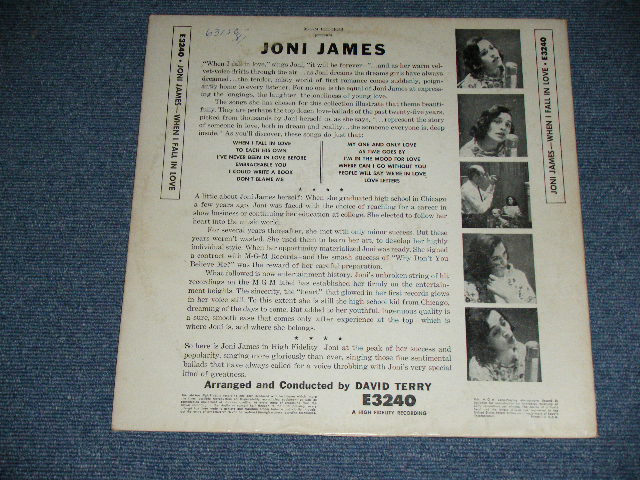 画像: JONI JAMES - WHEN I  FALL IN LOVE  ( Ex++.Ex/Ex+++ ) / 1955 US America ORIGINAL YELLOW LABEL MONO Used  LP