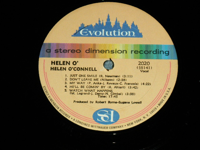 画像: HELEN O'CONELLE - HELEN O' / 1970's US AMERICA ORIGINAL Used LP 