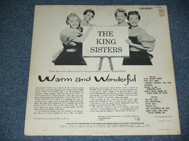画像:  THE KING SISTERS - WARM AND WONDERFUL / 1959  US ORIGINAL MONO Used  LP