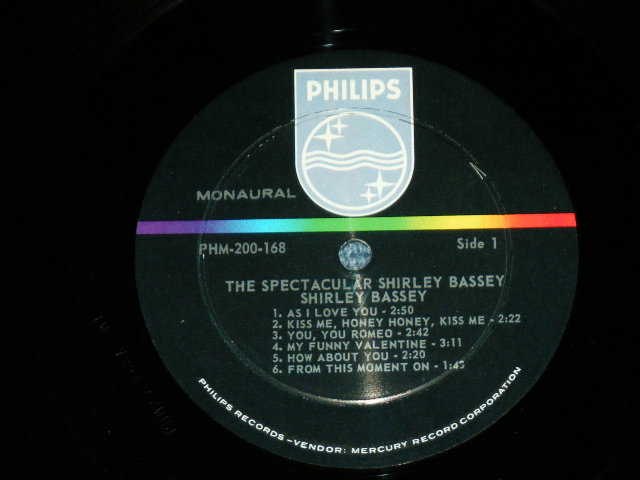 画像: SHIRLEY BASSEY - THE SPECTACULAR ( Ex,Ex+/Ex+++ )  / 1965 US AMERICA ORIGINAL MONO Used LP 