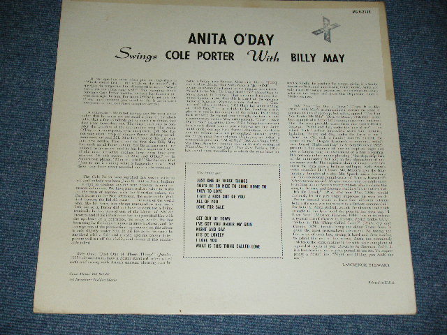 画像: ANITA O'DAY - SWINGS COLE PORTER with BILLY MAY  / 1959  US AMERICA  ORIGINAL MONO  Used LP