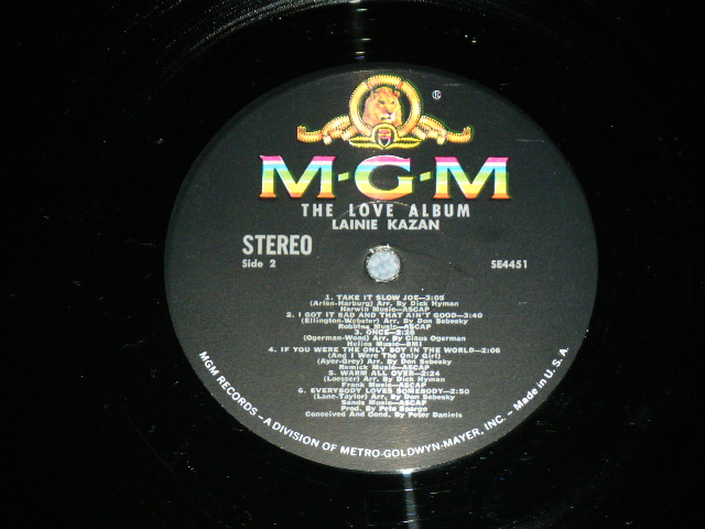 画像: LAINIE KAZAN - THE LOVE ALBUM ( Ex++,Ex+/MINT- )/ 1967 US ORIGINAL STEREO Used LP 