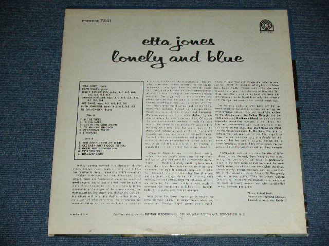 画像: ETTA JONES - LONELY AND BLUES   /   US 3rd Press? GOLD Label Used  LP  