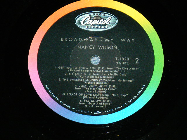 画像: NANCY WILSON  - BROADWAY-MY WAY  ( Ex+/Ex+++ ) / 1963 US ORIGINAL MONO Used  LP