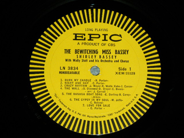 画像: SHIRLEY BASSEY - THE BEWITCHING MISS BASSEY / 1962 US AMERICA ORIGINAL MONO Used LP 