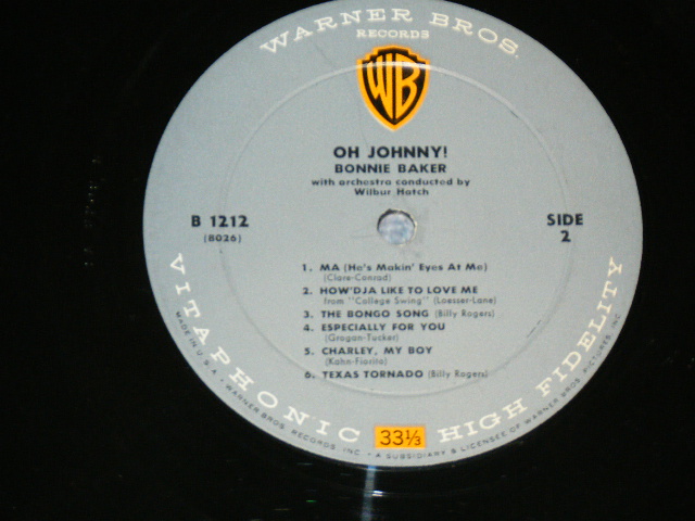 画像: BONNIE BAKER - OH JOHNNY!  / 1959 US AMERICA ORIGINAL MONO Used LP 