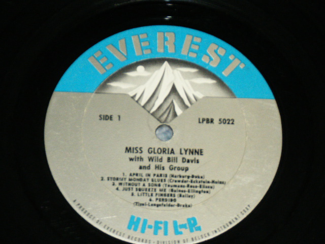 画像: GLORIA LYNNE - MISS GLORIA LYNNE  ( Ex++/Ex++ ) / 1959 US ORIGINAL  MONO Used LP