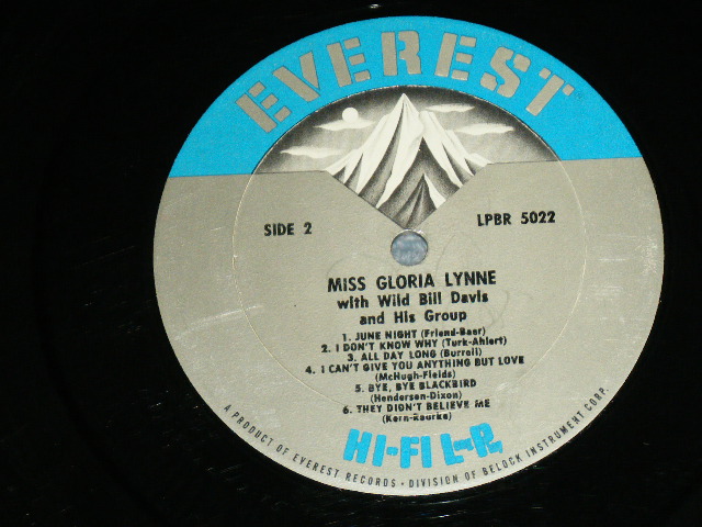 画像: GLORIA LYNNE - MISS GLORIA LYNNE  ( Ex++/Ex++ ) / 1959 US ORIGINAL  MONO Used LP