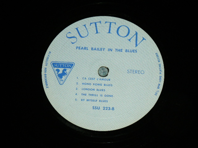 画像: PEARL BAILEY -  IN THE BLUES  ( VG+++/Ex+ )  / 19?? US AMERICA ORIGINAL STEREO  Used LP