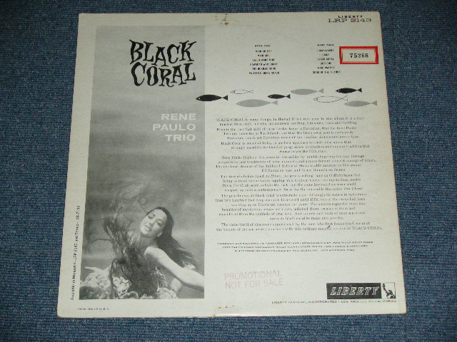 画像: RENE PAULO TRIO - BLACK CORAL / 1950's US AMERICA ORIGINAL MONO Used  LP  