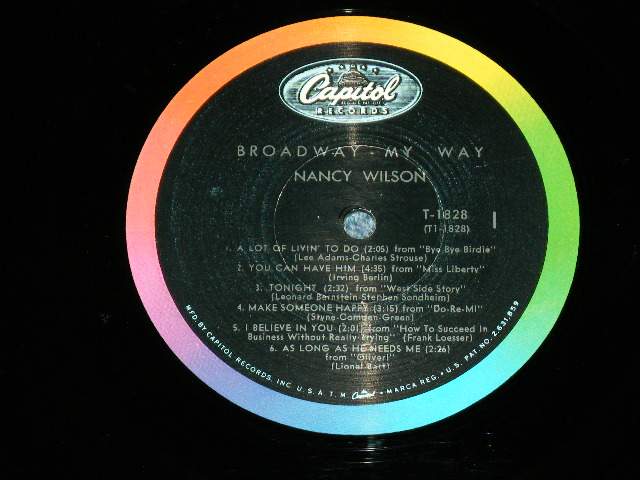 画像: NANCY WILSON  - BROADWAY-MY WAY  ( Ex+/Ex+++ ) / 1963 US ORIGINAL MONO Used  LP