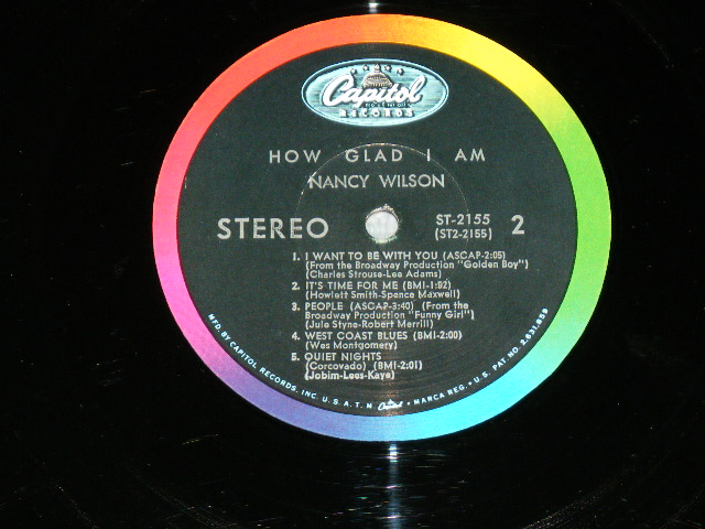 画像: NANCY WILSON  - HOW GLAD I AM  ( Ex+/MINT- ) / 1964 US ORIGINAL STEREO Used  LP